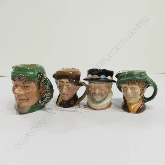 4 SML R/D CHARACTER JUGS INCL. ELF