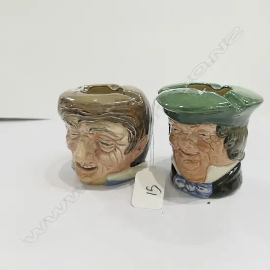 2 R/D CHARACTER ASHTRAYS