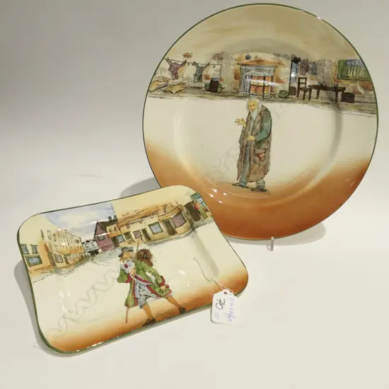 2 R/D DICKENSWARE PLATES DIA. 260MM