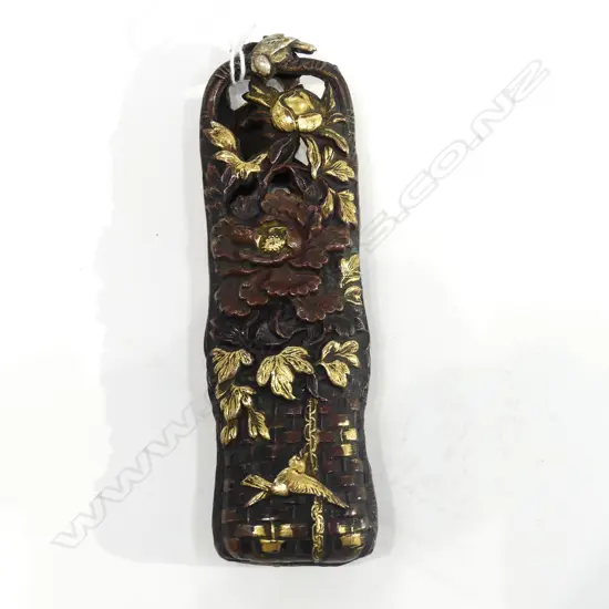 MEIJI JAPANESE GILT BRONZE PAPER KNIFE HANDLE