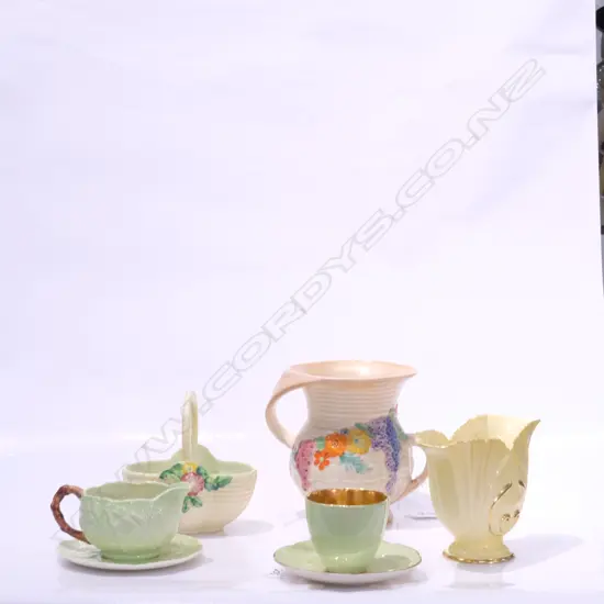 CARLTONWARE BASKET / JUG / CUP SAUCER / VASE