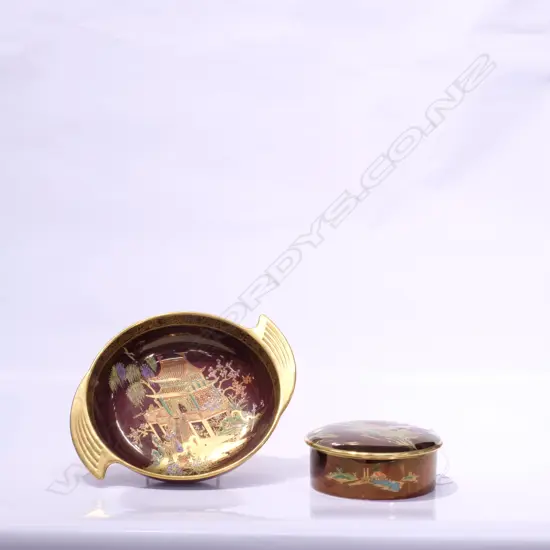 CARTLONWARE BOWL + LIDDED BOX DIA. 220MM