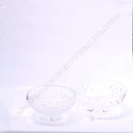 2 CRYSTAL BOWLS WEBB & CORBET + STUART