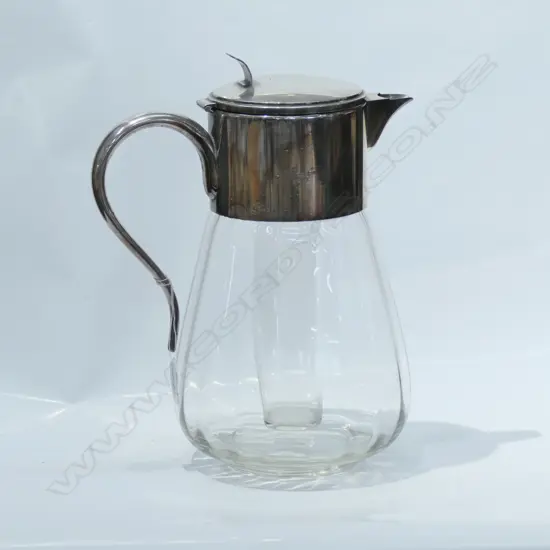 SILVER PLATE WATER JUG