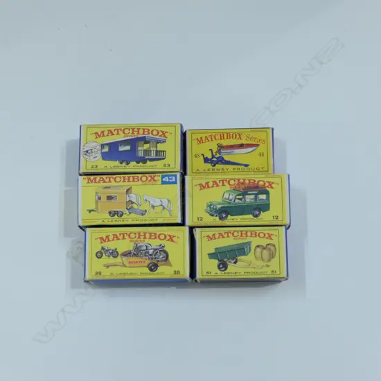 6 ASST BOXED MATCHBOX CARS