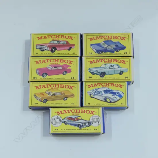 7 ASST BOXED MATCHBOX CARS