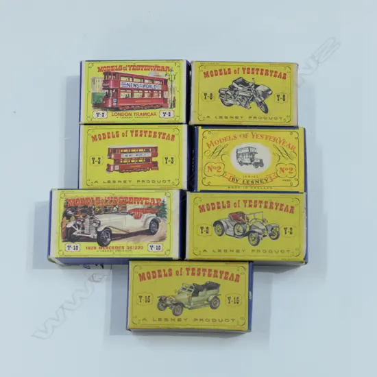 7 BOXED MODELS OF YESTERYEAR