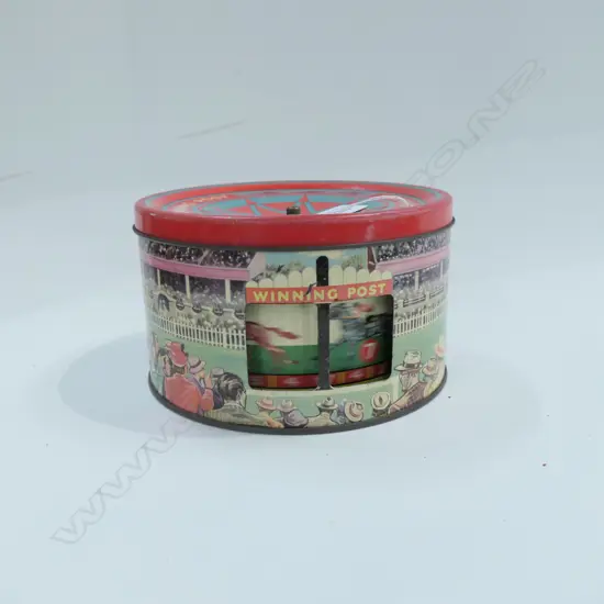 WINNING POST RACING GAME CAKE TIN DIA. 180MM