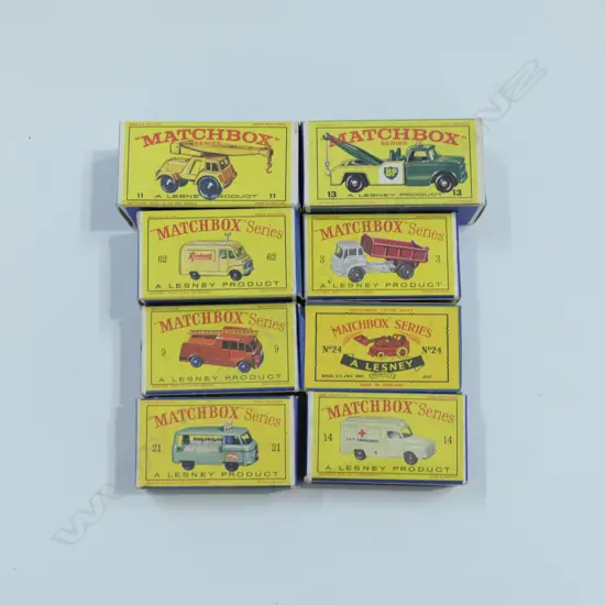 8 BOXED MATCHBOX CARS; 17353
