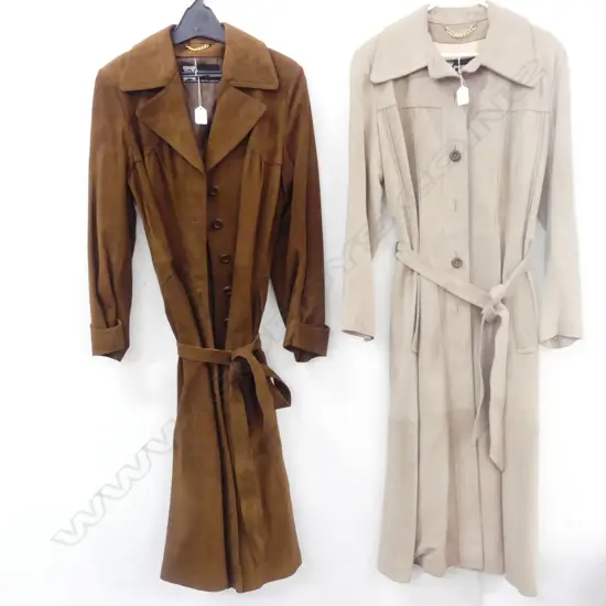 2 X LEATHER JACKETS MARKED PECUER