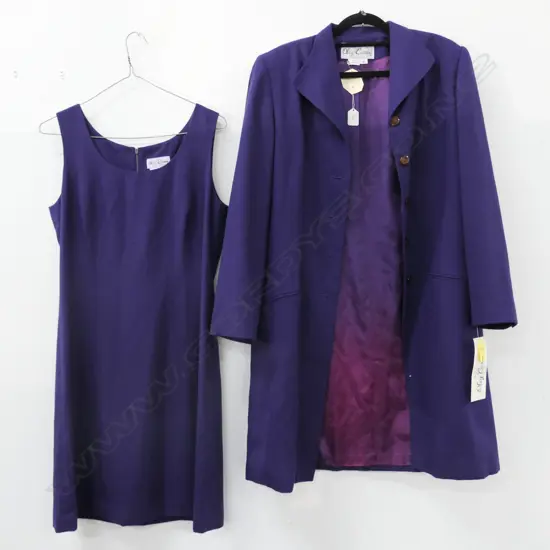 VINTAGE OLEG CASSINI VIOLET SUIT