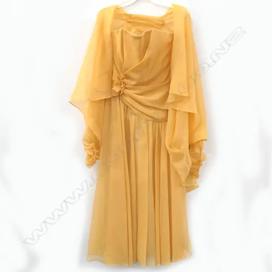 1970S FRANK USHER CHIFFON DRESS