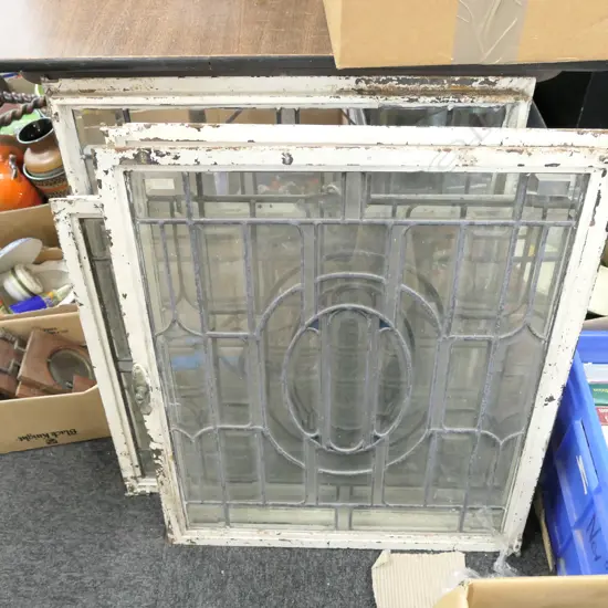 4 METAL FRAMED WINDOWS 540 X 700