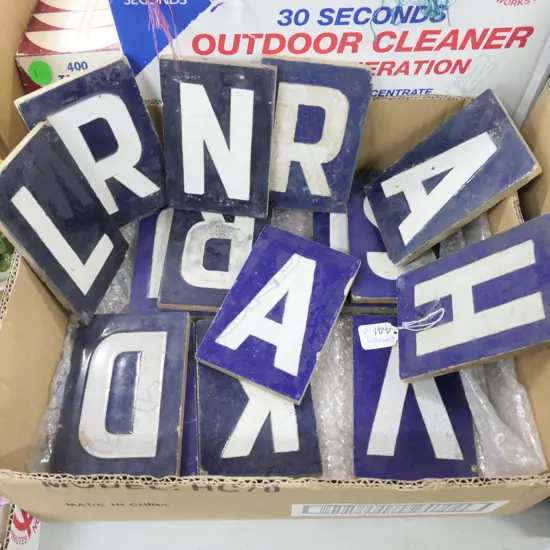 15 LETTER TILES X SYDNEY RAIL 150 X 100