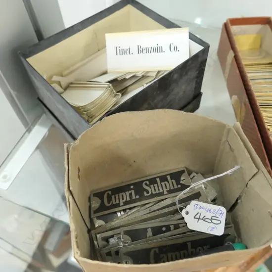 LOT ASST METAL CHEMICAL SIGNS / PAPER LABELS