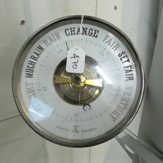 ANEROID BAROMETER (GLASS CRACKED), Dia.180mm