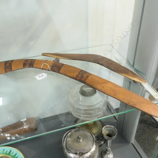 2 ABORIGINAL BOOMERANGS