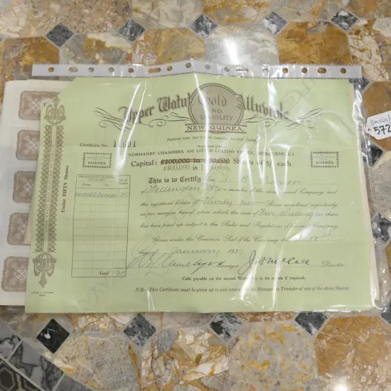 SHARE CERTIFICATES GOLD ETC