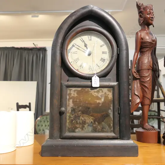 ANTIQUE STEEPLE MANTLE CLOCK