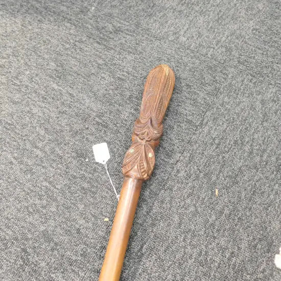 MAORI CARVED TAIAHA L. 1460MM