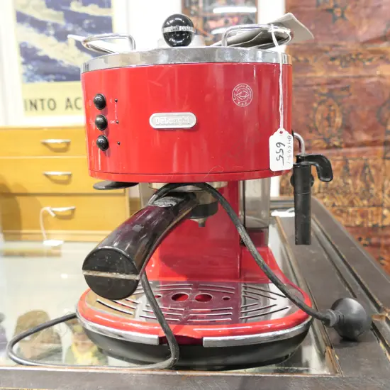 DELONGHI ICONA COFFEE MACHINE WITH INSTRUCTION BOOK, WORKS JUST DOESN'T DRIP FAST ENOUGH FOR COFFEE ADDICT VENDOR