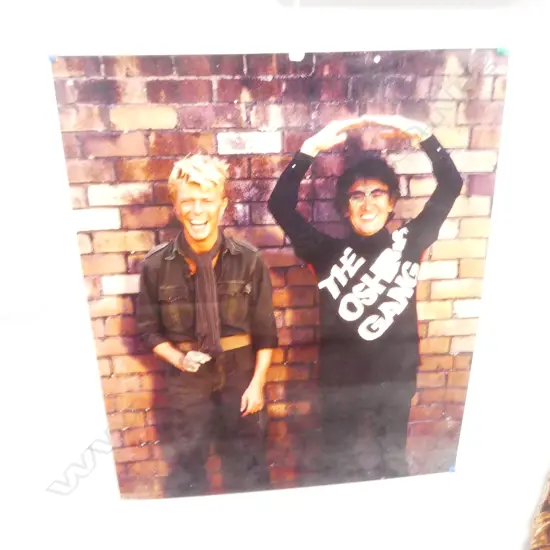 RARE PROMOTION PHOTO OF DAVID BOWIE AND OSHIMA FROM THE FILMING OF MERRY CHRISTMAS MR LAWRENCE