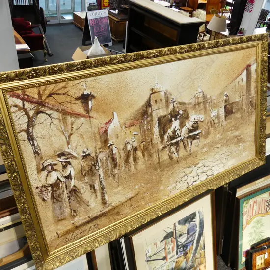 SAND AND OIL MARKET SCENE SGD CHEZAR