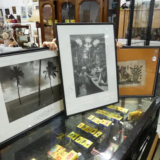 2 B & W PRINTS + EGYPTIAN ARTWORK LARGEST 430 X 585