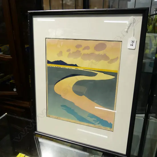 MALCOLM WARR, 'STREAM TO THE SEA' LIMITED EDITION SCREENPRINT. 315 X 275mm