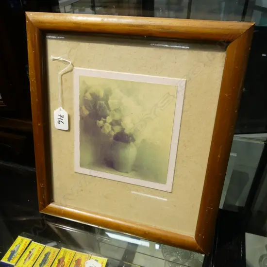 FRAMED DAVID HAMILTON PHOTO PROOF SIGNED ON VERSO OF PHOTO