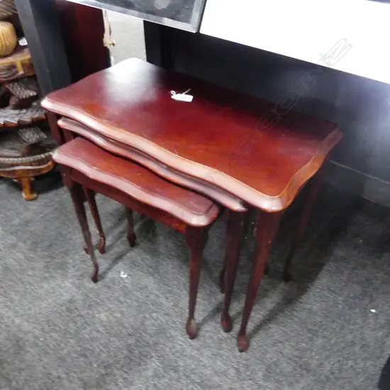 THREE NESTED TABLES LARGEST H. 460 MM