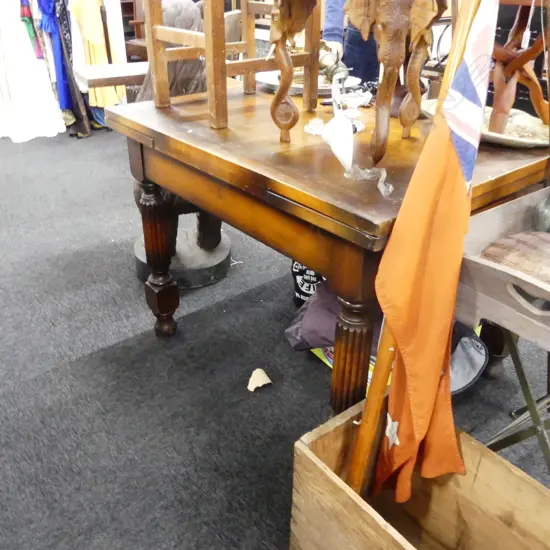 MAHOG. EXTENSION TABLE H. 780MM