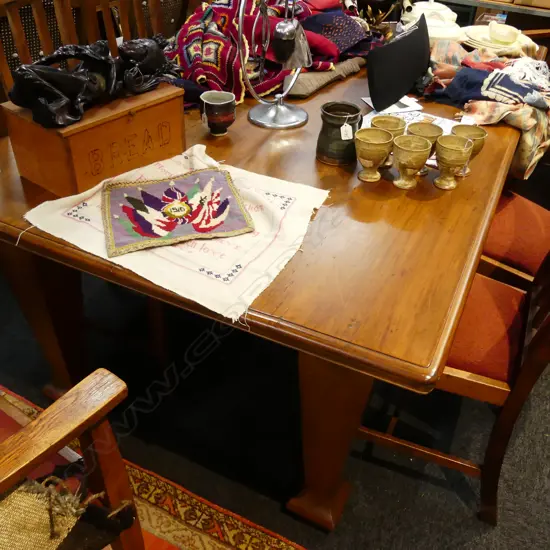 KAURI ARTS AND CRAFTS DINING TABLE W. 1920MM X D. 1120MM