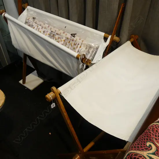 BABIES COT, CHANGING TABLE. H. 840MM