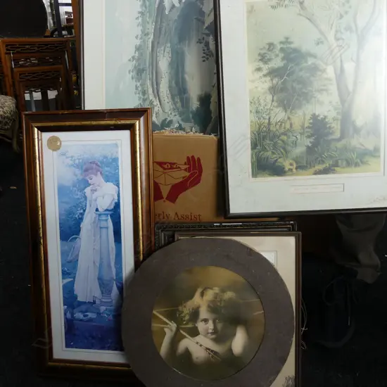 LOT ASST PAINTINGS AND PRINTS