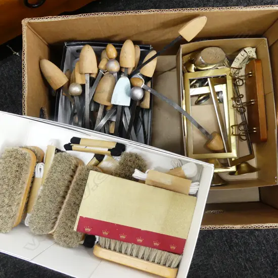 LOT SHOE STRETCHERS BRUSHES ETC