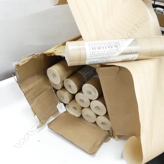 11 ROLLS BROWN COLLECTION WALLPAPER