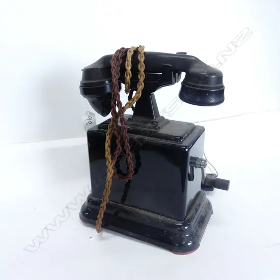 VINTAGE PHONE OVERHEAD CRADLE SIDE WIND