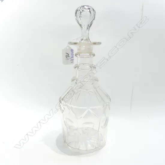 19THC THUMBNAIL-CUT DECANTERS