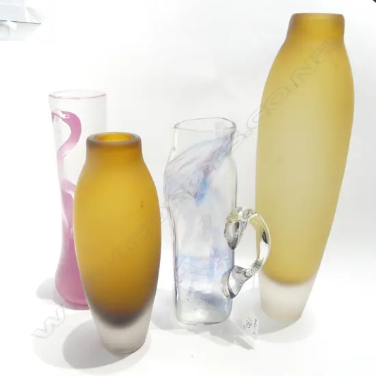KOSTA BODA VASE / SGD ART GLASS JUG + 2 OTHERS