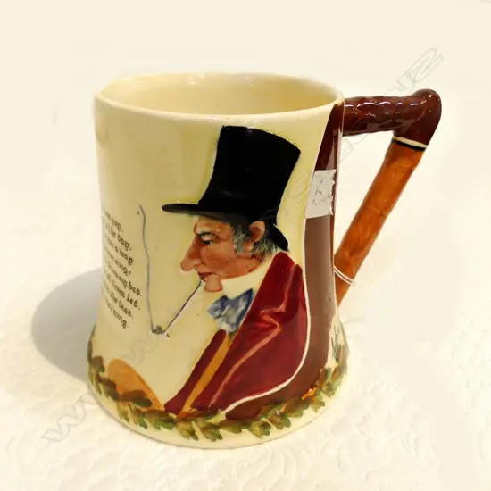 CROWN DEVON MUSICAL JUG AULD LANG SYME / JOHN PEEL TANKARD 180MM