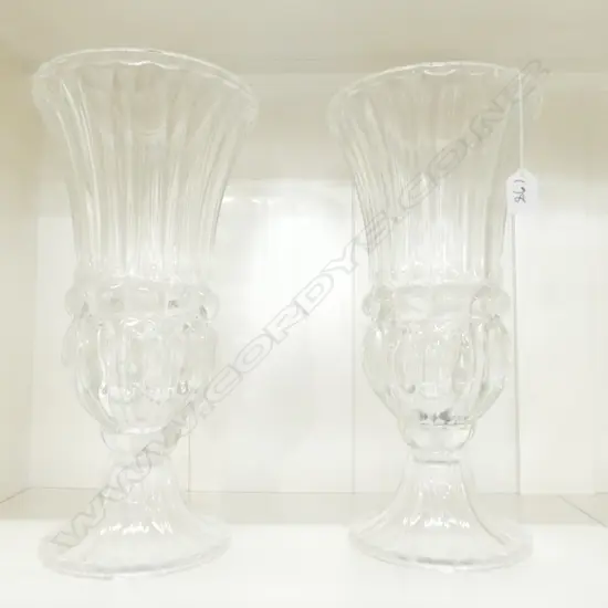 PR PRESSED GLASS VASES H. 400MM