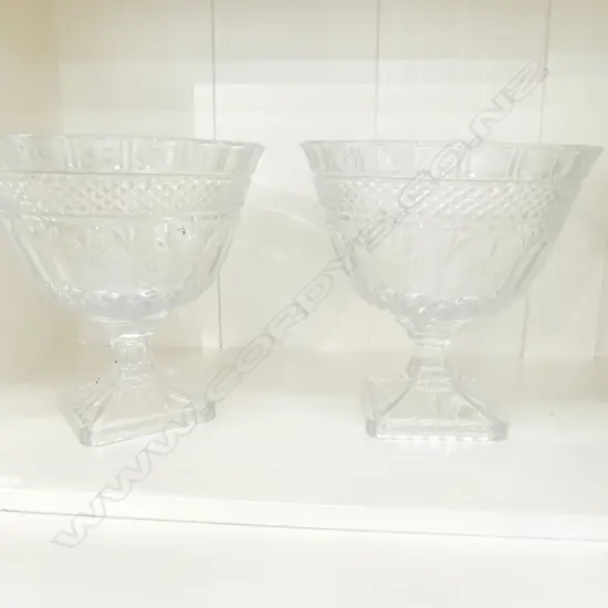 PR PRESSED GLASS BOWLS H. 250MM