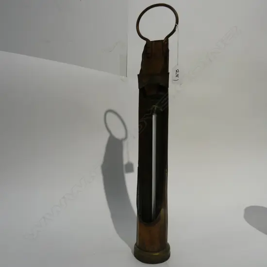 COPPER AND BRASS THERMOMETER L 480 MM