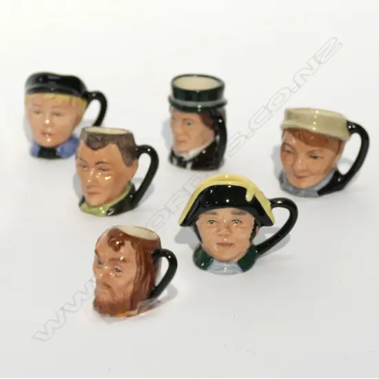ROYAL DOULTON CHARLES DICKENS COMMEMORATIVE CHARACTER JUGS-6 VARIOUS