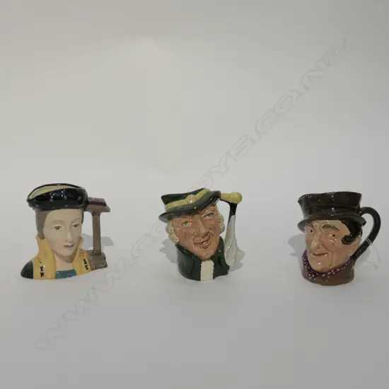 ROYAL DOULTON C/J SMALL-REGENCY BEAU D65620-SAM WELLER D5841-AUST. CATHERINE PARR D6751.