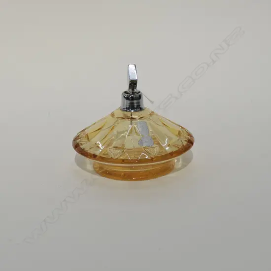 AMBER GLASS PERFUME BOTTLE AF