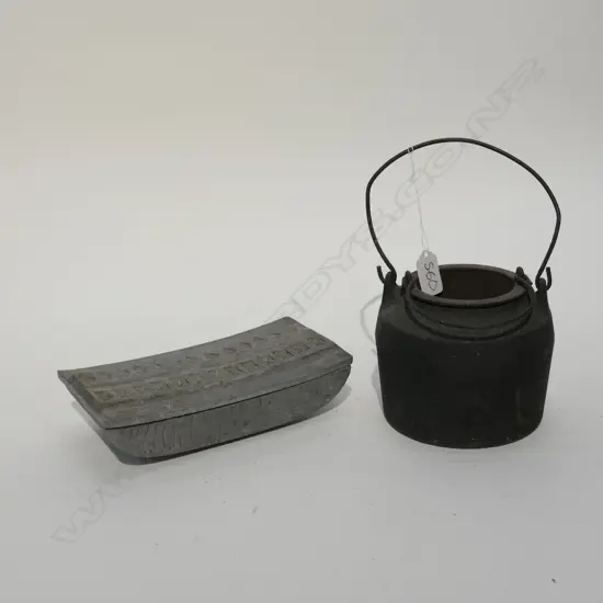 CIGARETTE BOX AND HOT GLUE POT