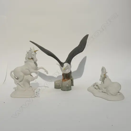 PORCELAIN UNICORNS & BLACK BACKED GULL