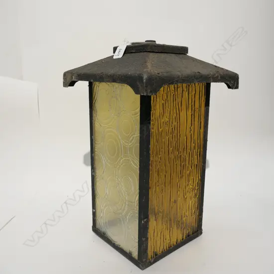 JOHN CRICHTON EXTERIOR  WALL LANTERN C1960  H 430MM